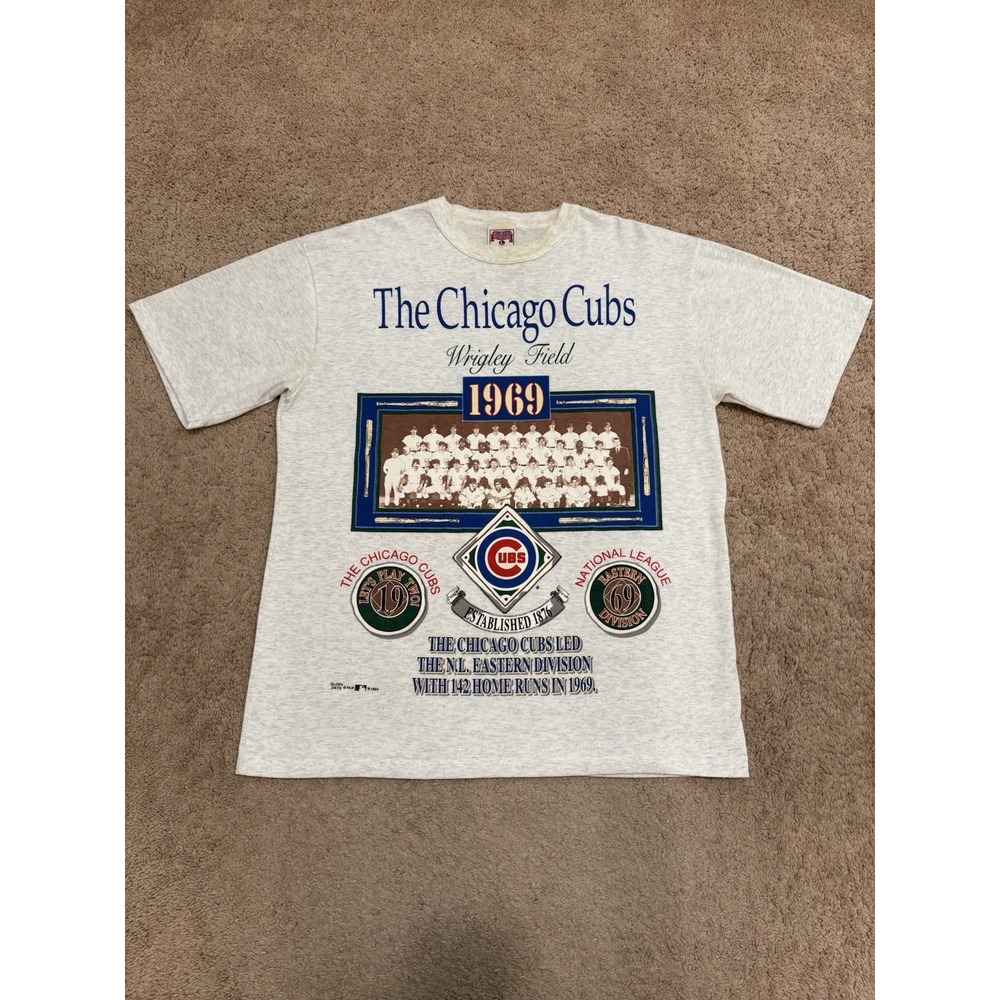 Vintage 1994 Chicago Cubs Glory Days MLB Gray T-Shirt Size XL